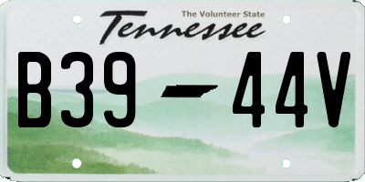 TN license plate B3944V