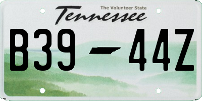 TN license plate B3944Z