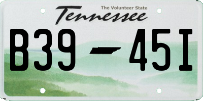 TN license plate B3945I