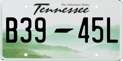 TN license plate B3945L