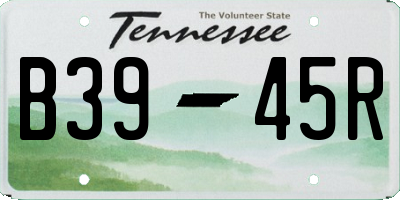 TN license plate B3945R
