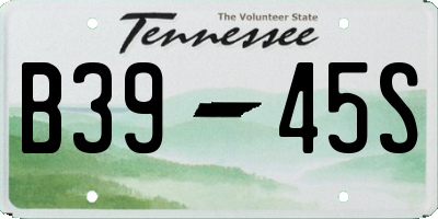 TN license plate B3945S