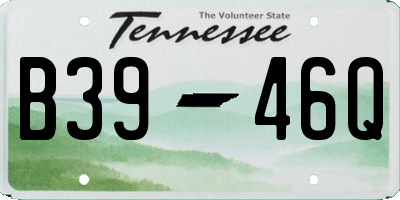 TN license plate B3946Q