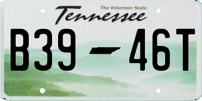 TN license plate B3946T