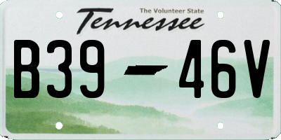 TN license plate B3946V