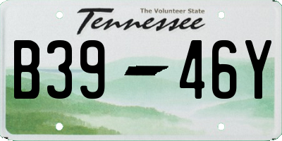 TN license plate B3946Y