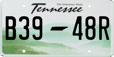 TN license plate B3948R