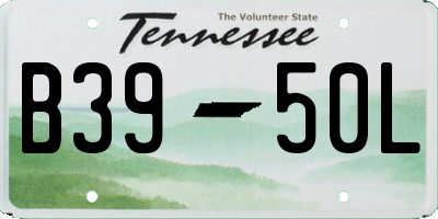 TN license plate B3950L