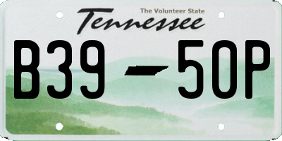 TN license plate B3950P