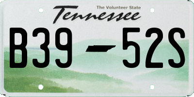 TN license plate B3952S