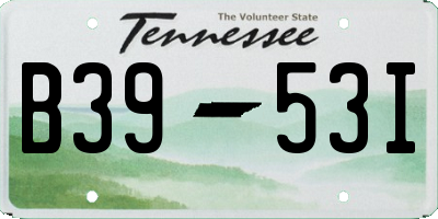 TN license plate B3953I