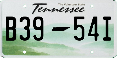 TN license plate B3954I