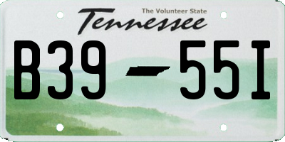 TN license plate B3955I