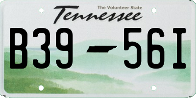 TN license plate B3956I