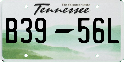 TN license plate B3956L