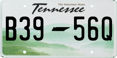 TN license plate B3956Q