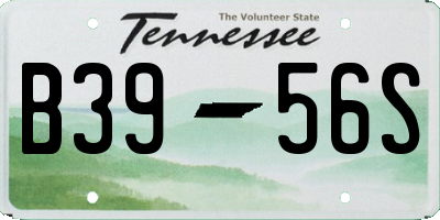 TN license plate B3956S