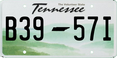 TN license plate B3957I