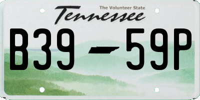 TN license plate B3959P
