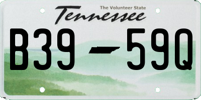 TN license plate B3959Q