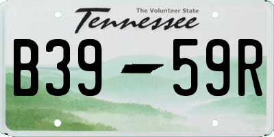 TN license plate B3959R