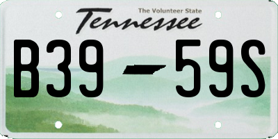 TN license plate B3959S