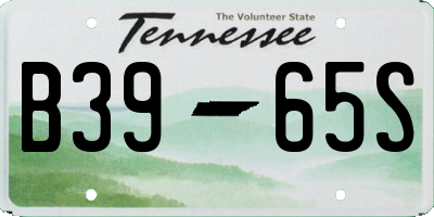 TN license plate B3965S