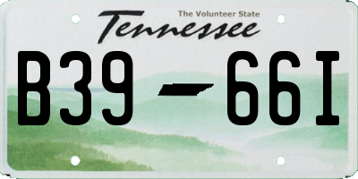 TN license plate B3966I