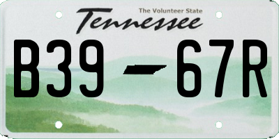 TN license plate B3967R