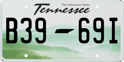 TN license plate B3969I