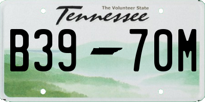 TN license plate B3970M