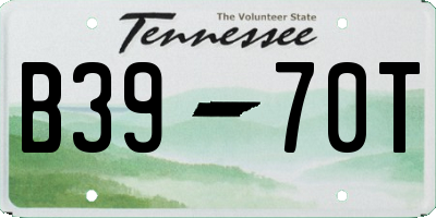TN license plate B3970T