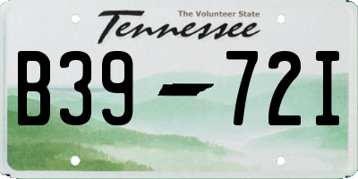 TN license plate B3972I