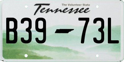 TN license plate B3973L