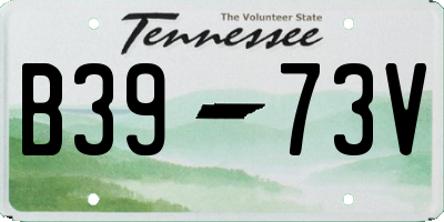 TN license plate B3973V