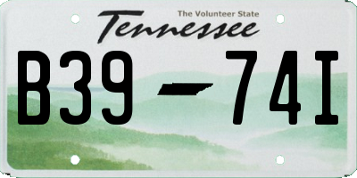 TN license plate B3974I