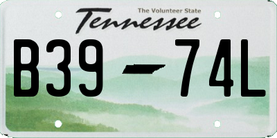 TN license plate B3974L