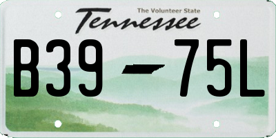 TN license plate B3975L