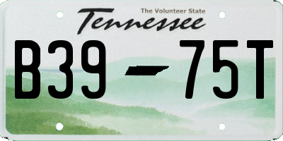 TN license plate B3975T