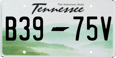 TN license plate B3975V