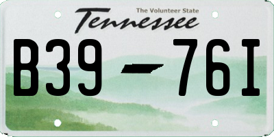 TN license plate B3976I