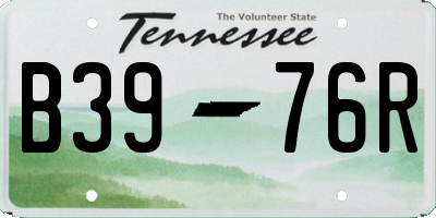TN license plate B3976R