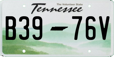 TN license plate B3976V