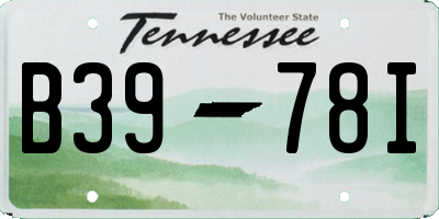 TN license plate B3978I
