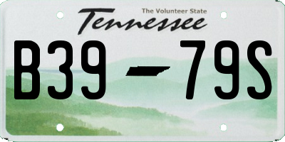 TN license plate B3979S