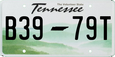 TN license plate B3979T