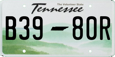 TN license plate B3980R