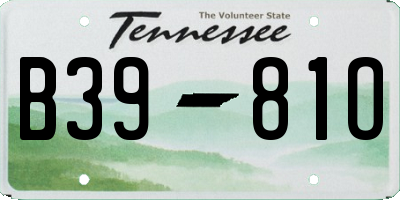 TN license plate B3981O