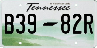 TN license plate B3982R