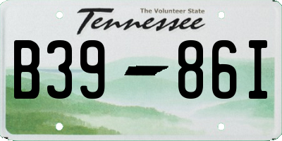 TN license plate B3986I